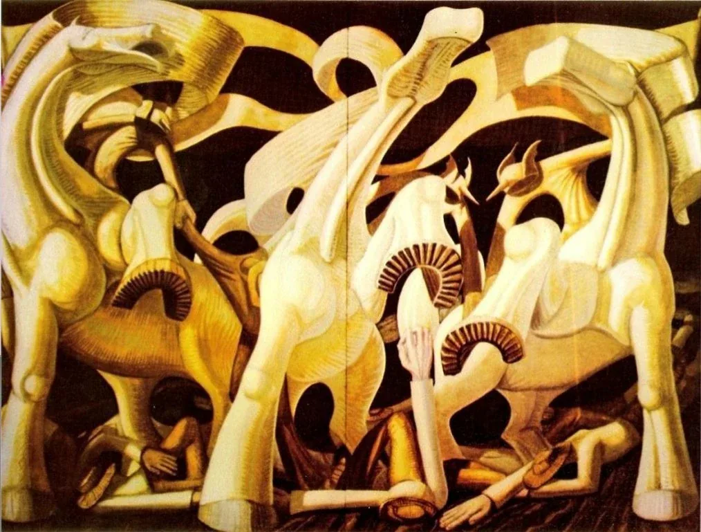The crisis (3,66m x 2,50m)
